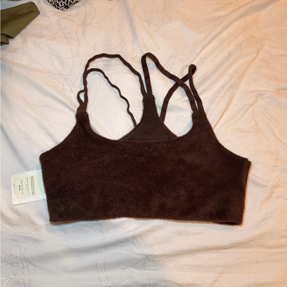 Fabletics Chocolate Cozy Bralette